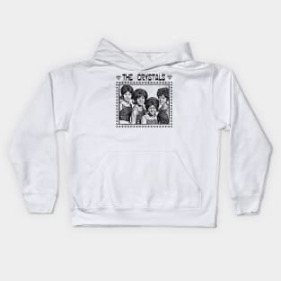 The Crystals // Retro Girl Group Fan Design Kids Hoodie